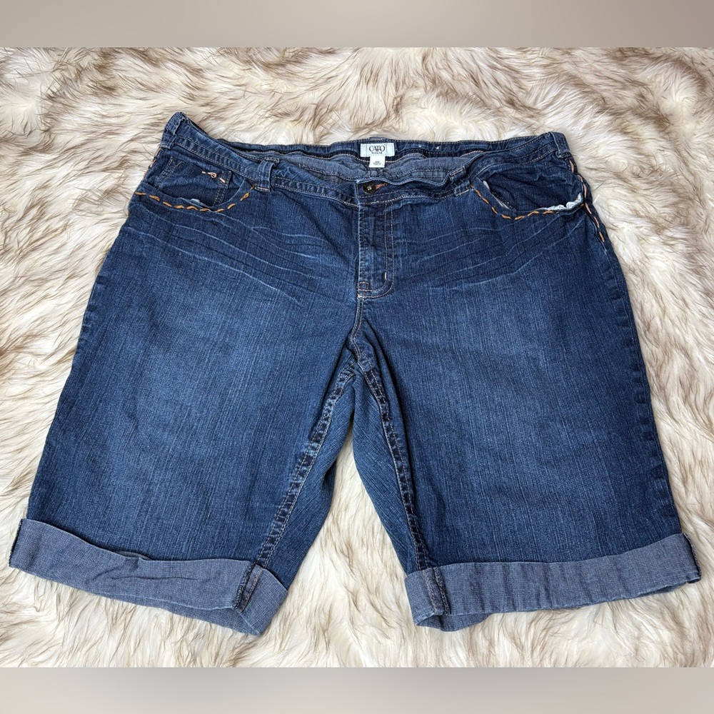 Cato Dark Blue Denim Bermuda Shorts